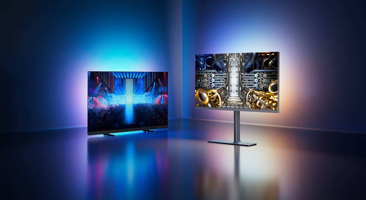 Новые телевизоры Philips OLED+ Ambilight 2024 года